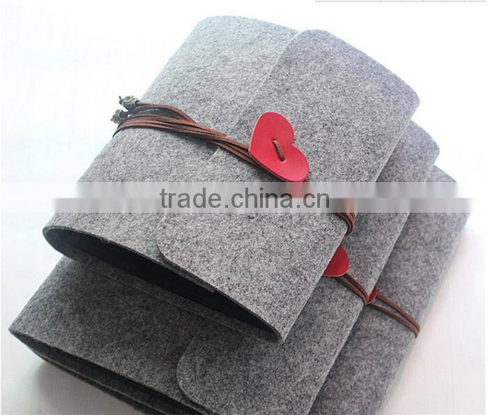 New arrival customized design felt notebook diary cover