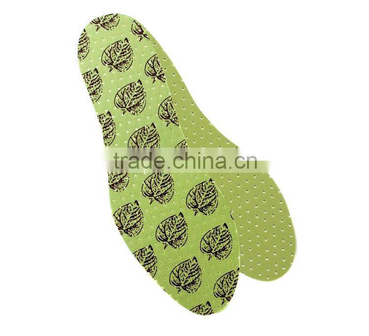 3mm foam latex anti-odor insoles green rubber anti-sweat shoe insoles