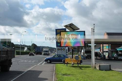 OEM make programmable VMS mobile trailer led sign