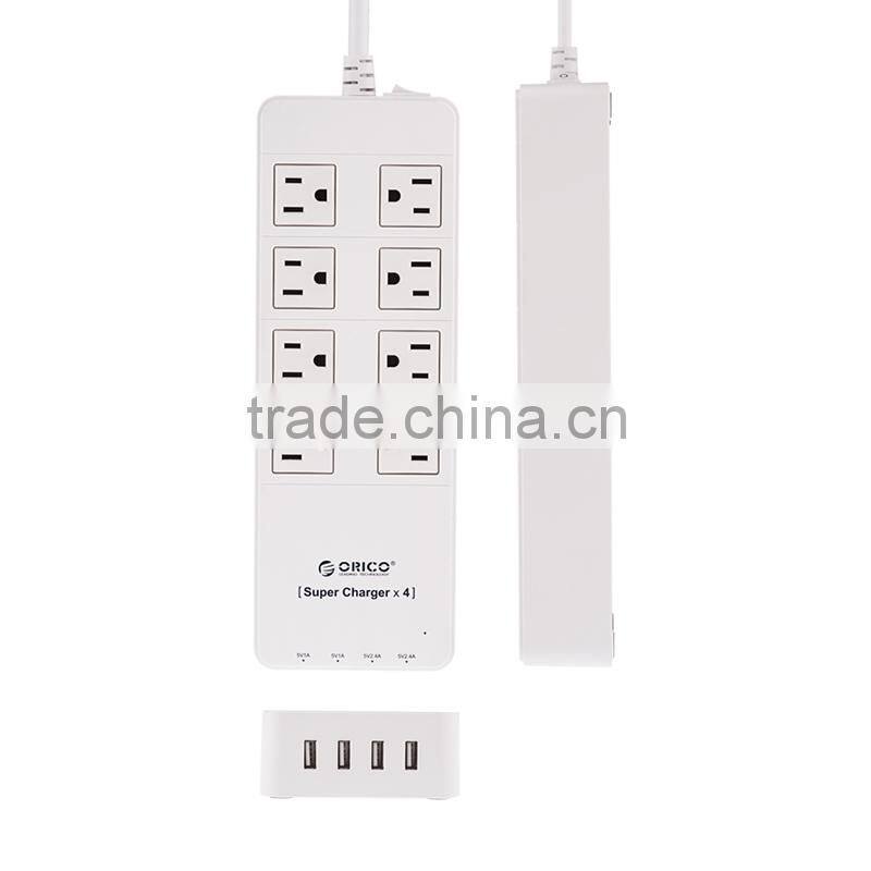 2015 Popular mini size US 2 outlet power strip with usb ports