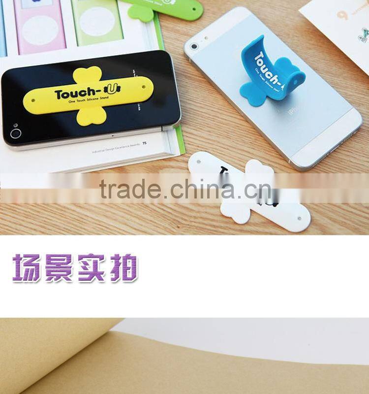 Touch-U One-touch Silicone Cell Phone Holder Stand for Mobile phone