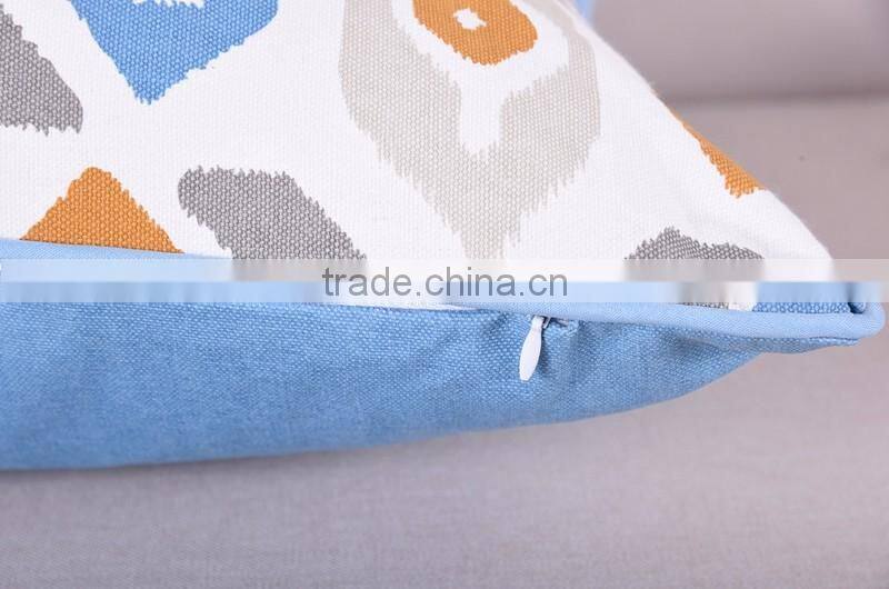 Adults Age Group and Square Shape Screen Printed cotton linen cushion cover