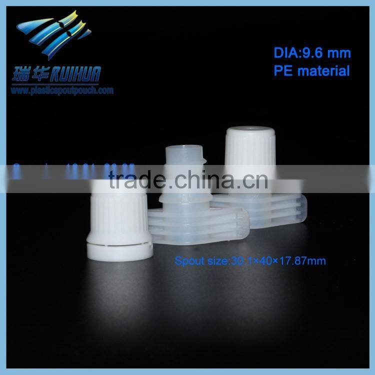 Easy-open jelly pouch plastic spout for auto filling machine
