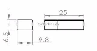 Integrated 4 channels DWDM for high speed transceivers
