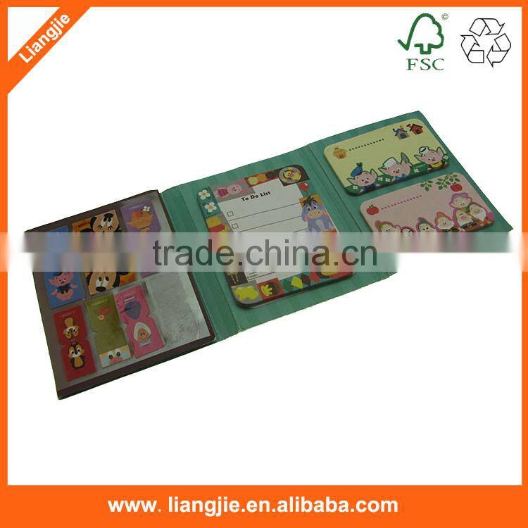 Sticky memo notepad paper folder