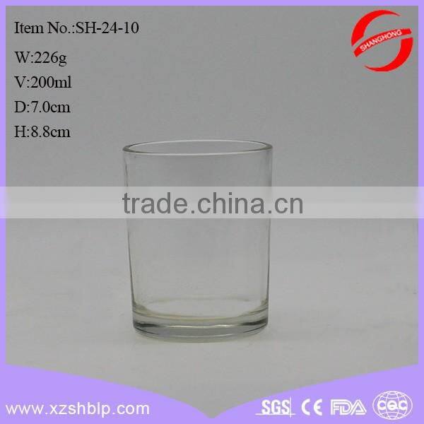 Beautiful glass abs tube cup Japan 200ml