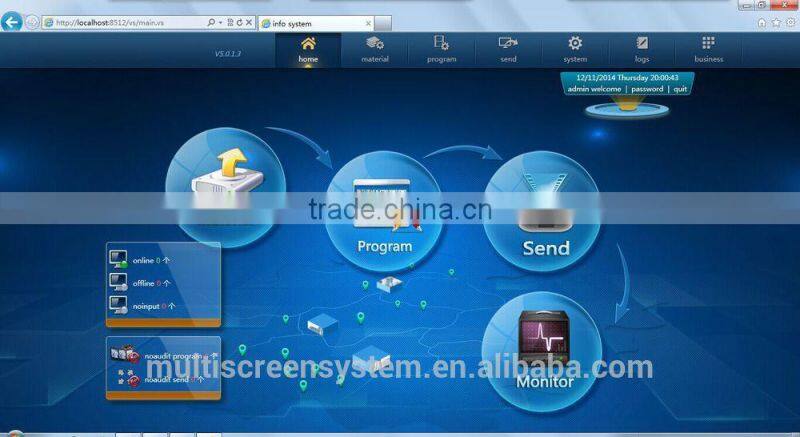 22inch wall mounted advertising player, lcd advertising display/advertising display with free software