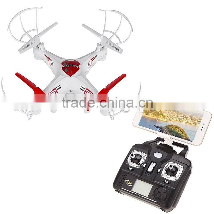 DWI Dowellin X6 WiFi Drone 2.4GHz 4CH Remote Control WiFi Dronw with HD Camera Phone Control Drone With Height Hold Function