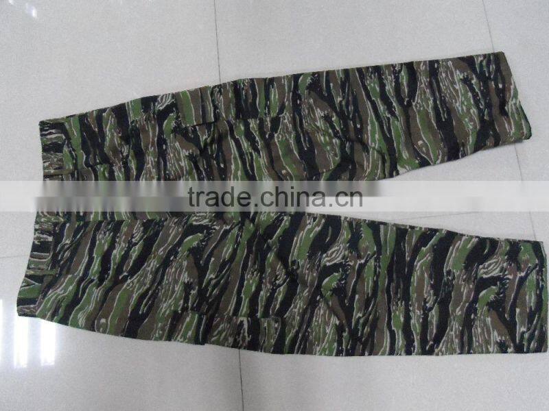 OEM 35% cotton 65%polyester twill afghan army dress grey camouflage jungle camouflage BDU clothing