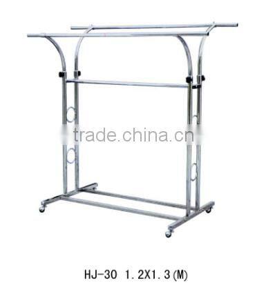 Popular new stainless steel clothes garment display rack HJ30