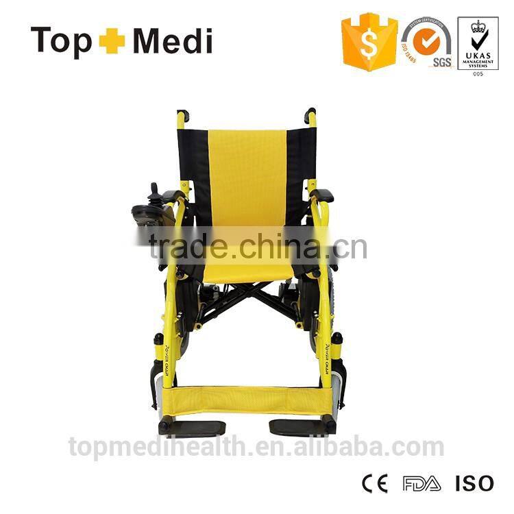 Folding Electric Power Wheelchair for Disabled and Elderly People/Silla de ruedas electrica