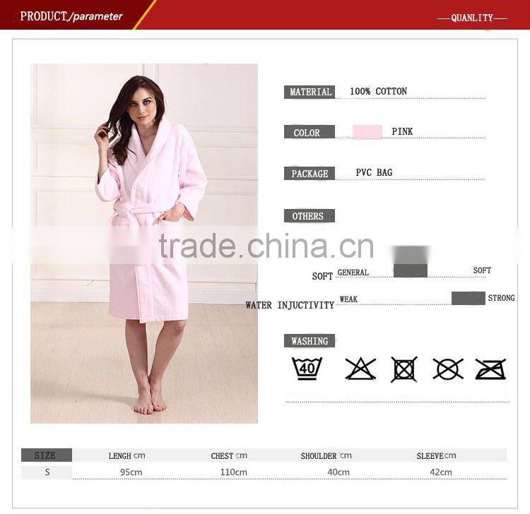 lady pink wool bathrobe china