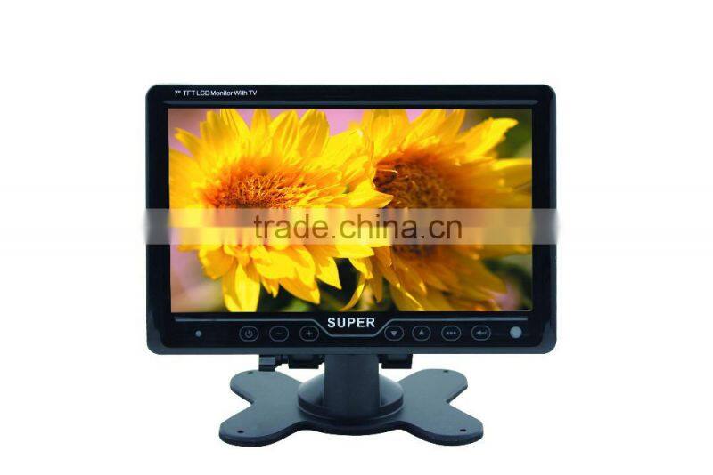7 inch led tv monitor super tft lcd color tv monitor in Europe