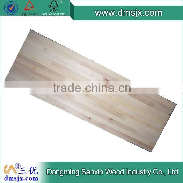 Poplar finger joint board for surfboard