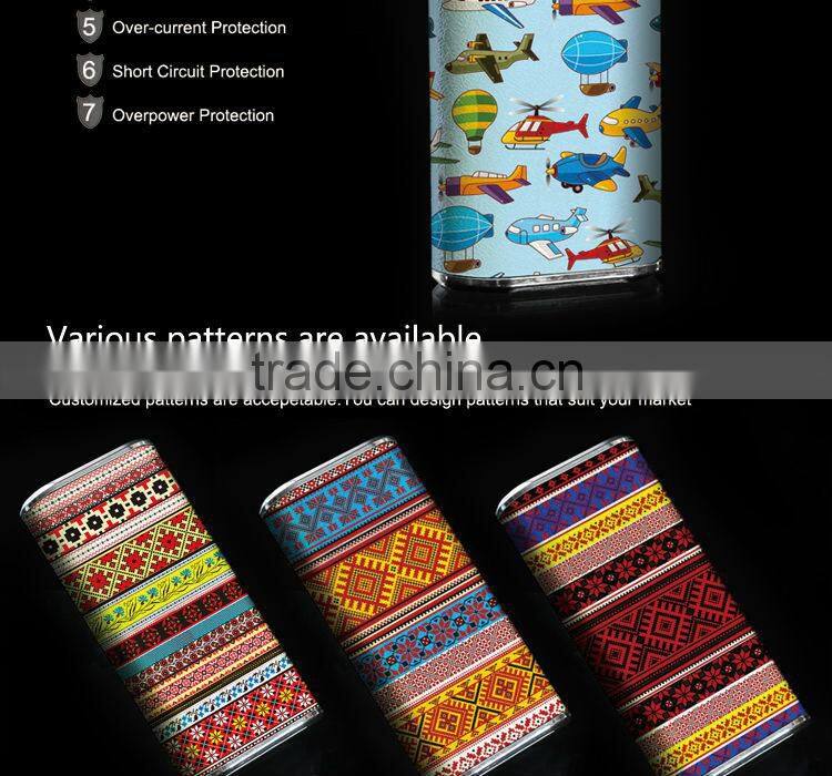 Portable mobile power supply/ wholesale cylinder power bank 4000mAh/Mini rechargeable battery charger