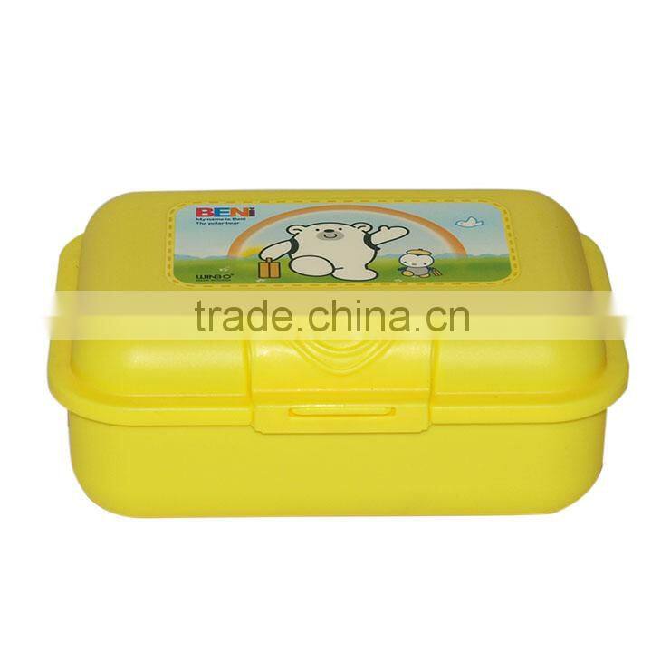 Food grade simple and conveninent plastic lunch box with BPA free certificate
