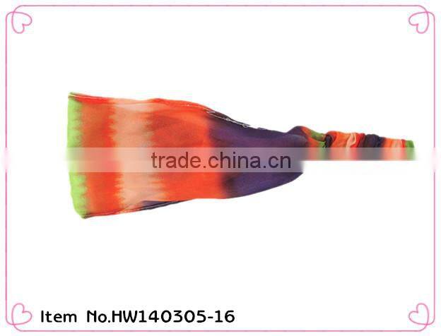 2014 hot sale cheap custom printed elastic headbands