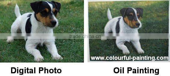 Custom realistic portrait oil painting from photo