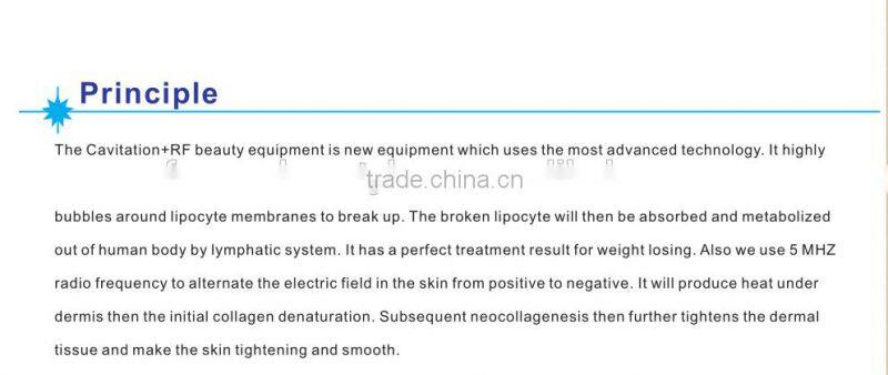 Portable cavitation plus multifunction RF combined cavitation rf machine--SINERON-II