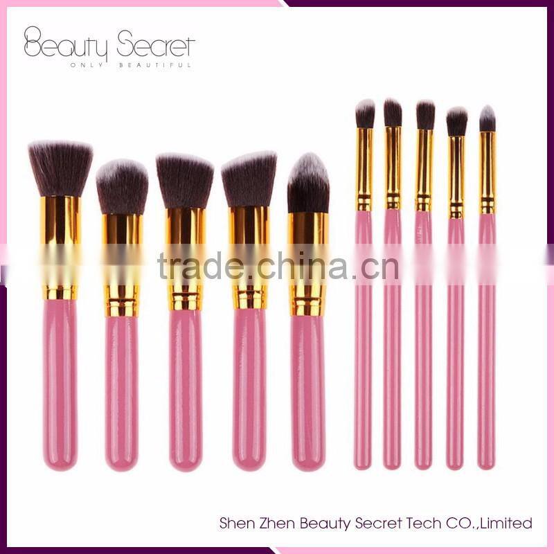 10pcs personalized kabuki makeup brush set wholesale