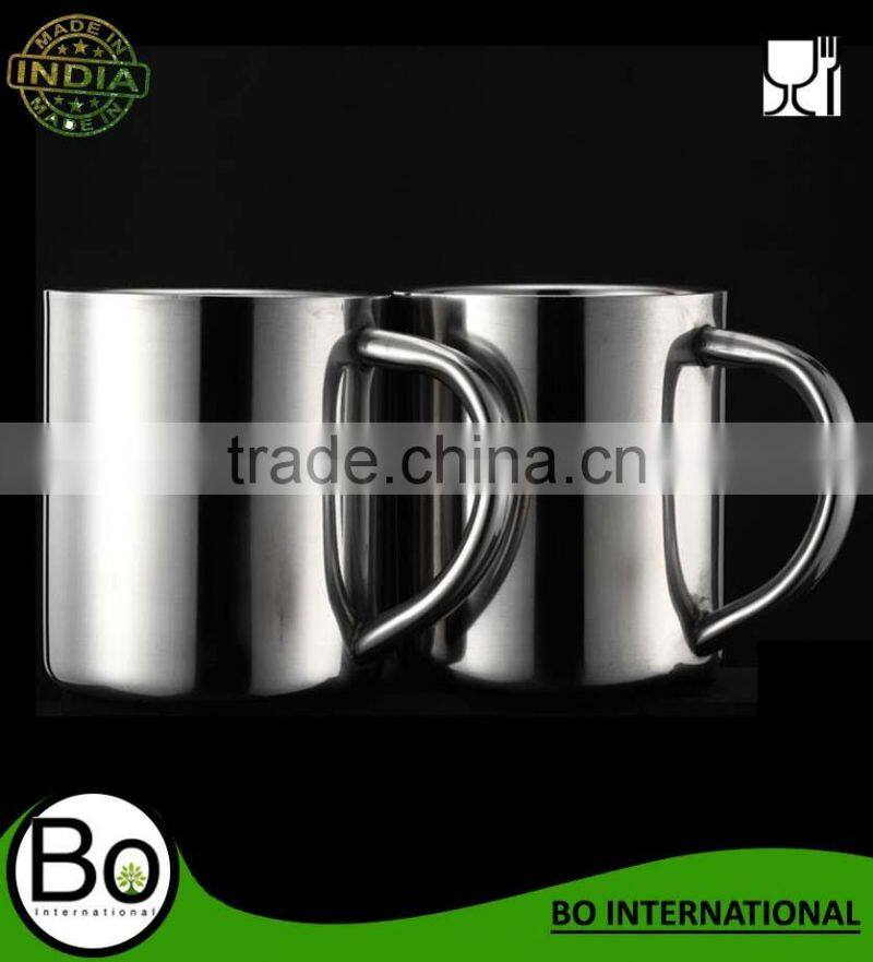 Stainless Steel Coffee Water Insulation Cups Camping Mugs For Outdoor Travel Double Deck Anti-Scald 304