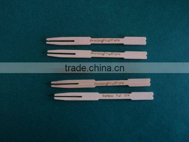 disposable bamboo fork for fruit or salad or BBQ