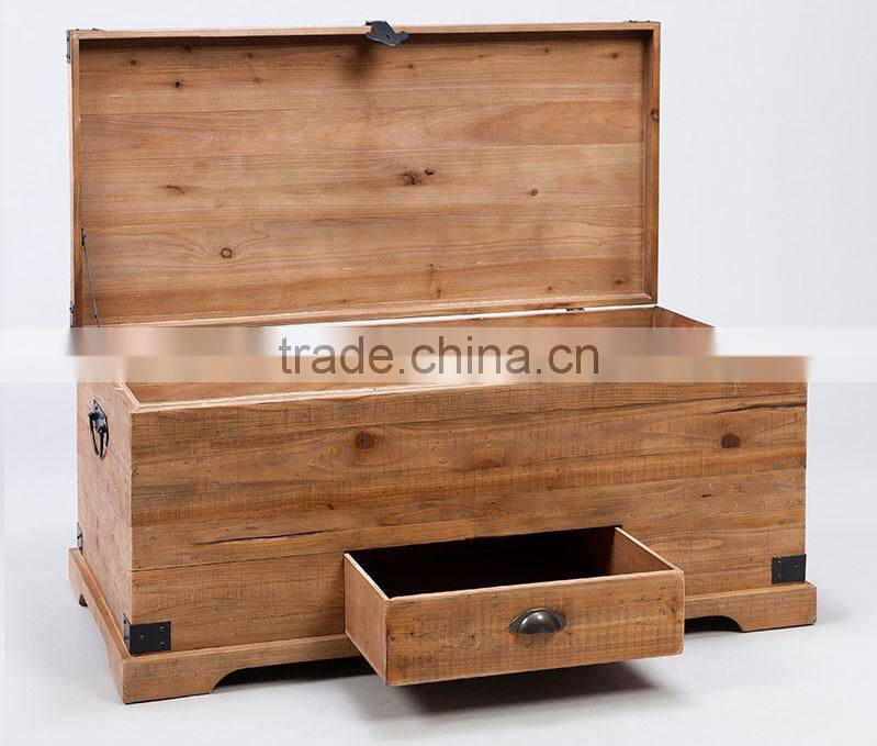 New Design Wholesale Natural Home Dec Wooden Clothes Storage Box Wood Furniture Hidden Private Treasure Chest With Drawer