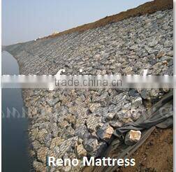 Anticorrosion anti-aging galvanized and pvc coated gabion basket/gabion stone basket(Guangzhou Factory)