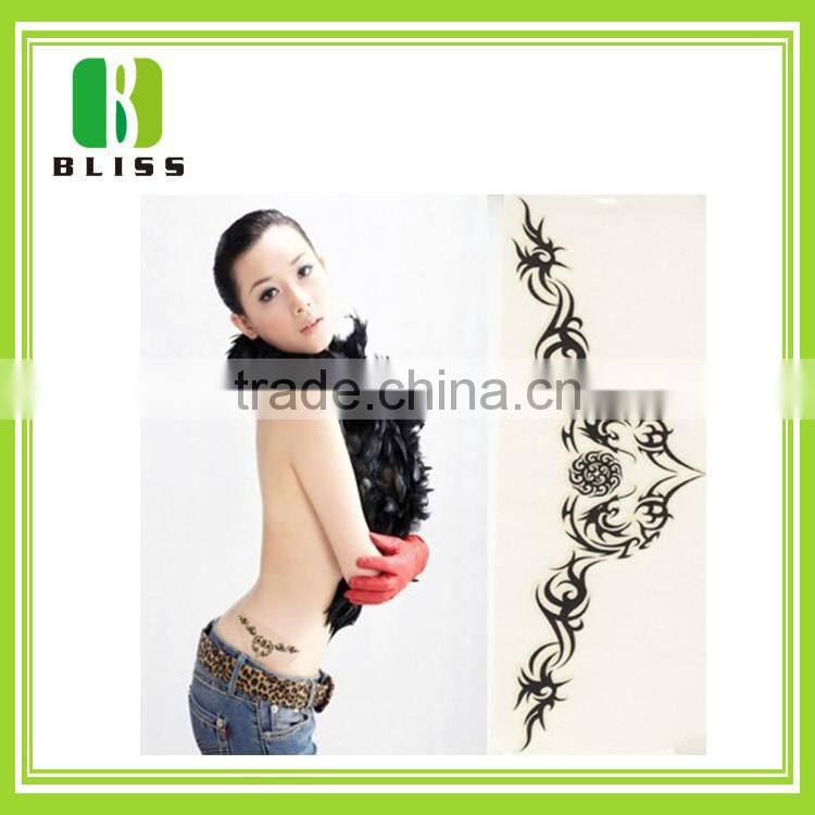 New Fashionable Metallic Gold And Silver 3D Temporary Tattoo Sticker Popular Chest Sticker waterproof 3d tattoo