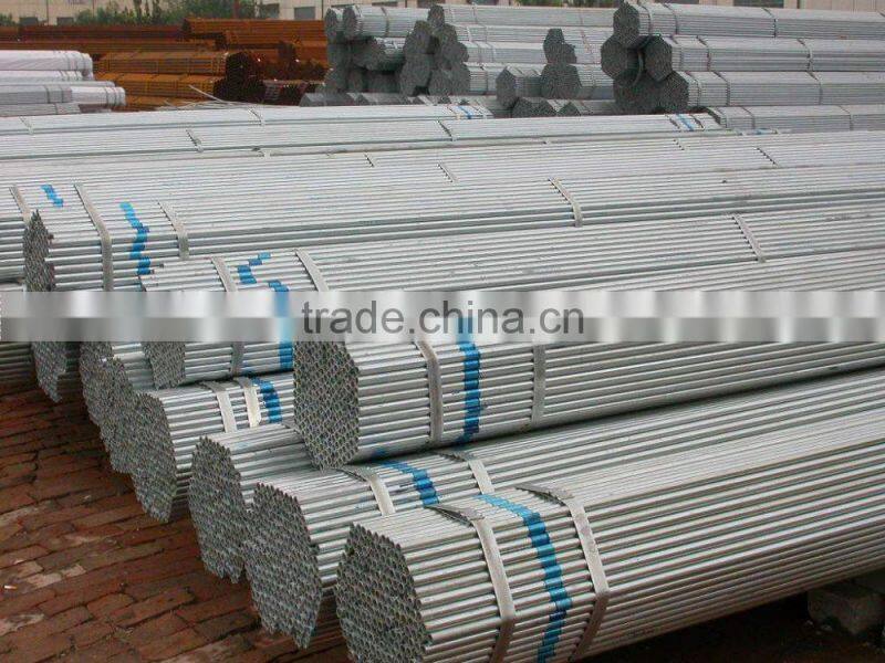 Pre-galvanized steel pipe &square steel pipe price use for construction