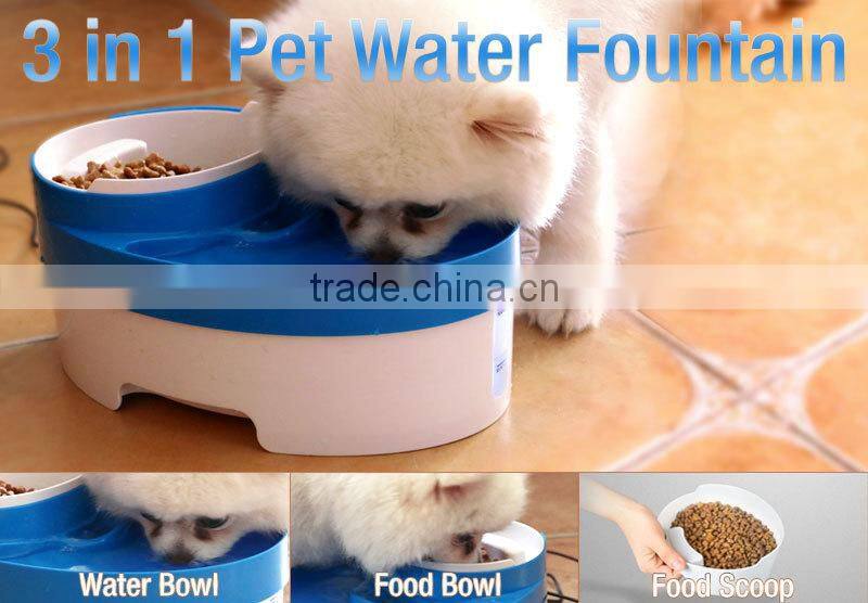 fully function pet water food bowl water fountain
