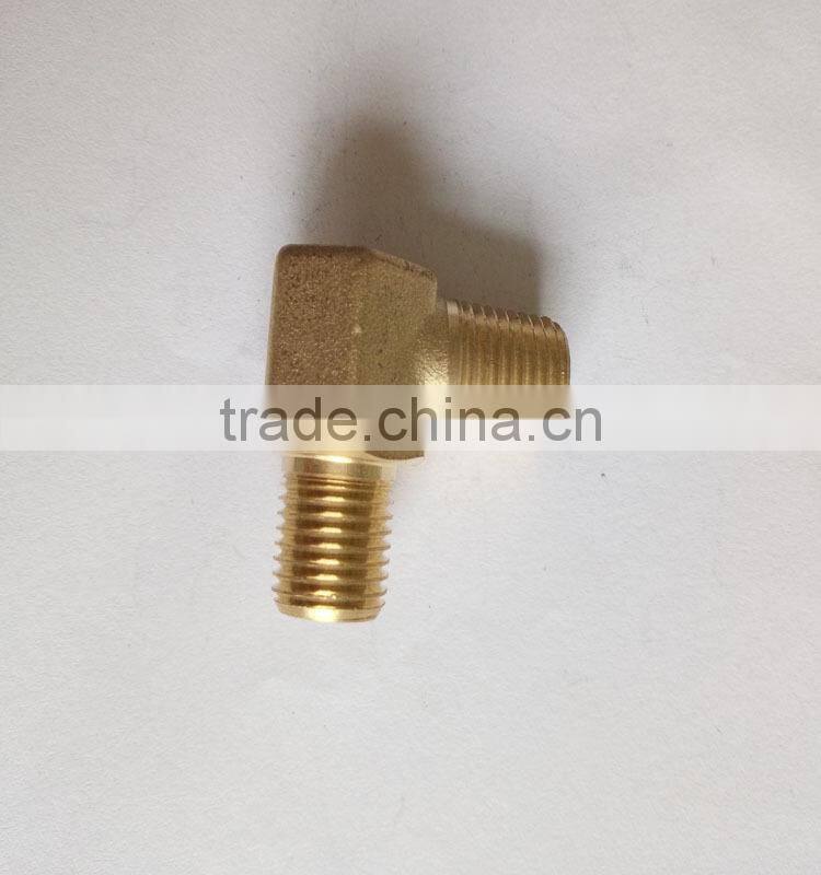 L type copper fitting ,male thread to hose bard connector