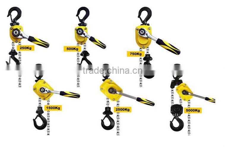 CE certificated hand tool lever hoist 0.25 ton to 5 ton