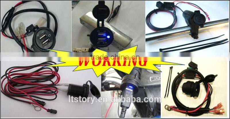 Waterproof USB Charger Adapter Socket 12 Volt Outlet Power Marine Motorcycles