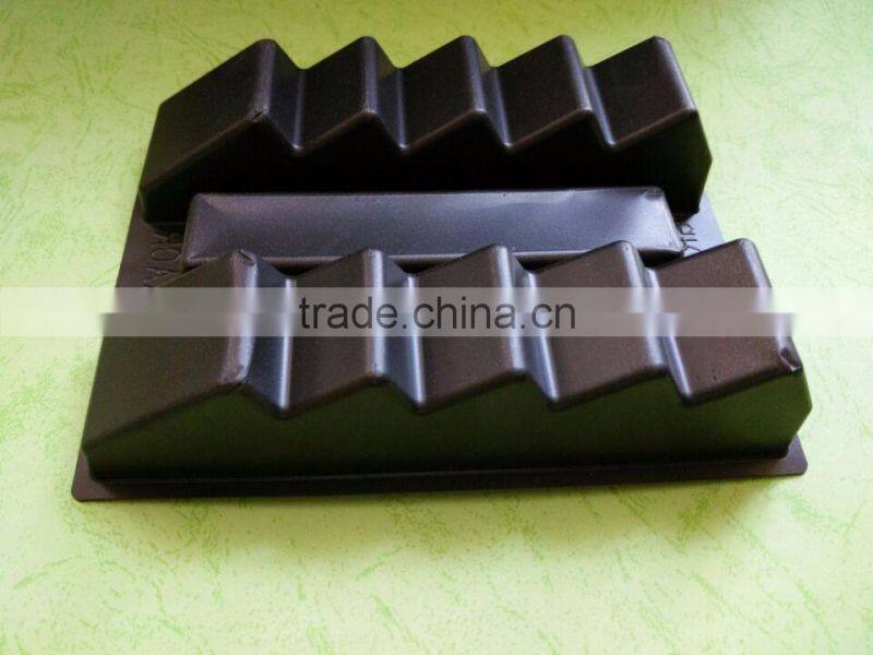 Eco friendly black PS plastic tray with dividers