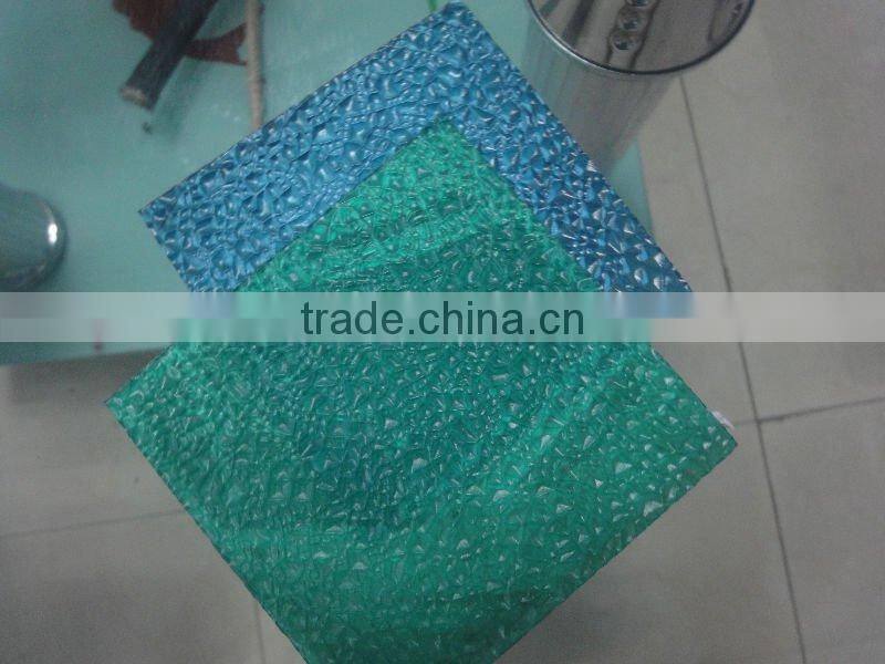 5mm polycarbonat embossed sheet for building materials