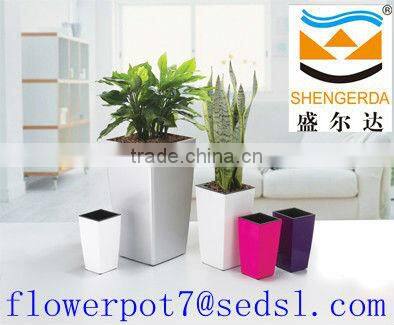 home & garden flowerpot,plastic square flowerpot,pure and fresh plastic pot