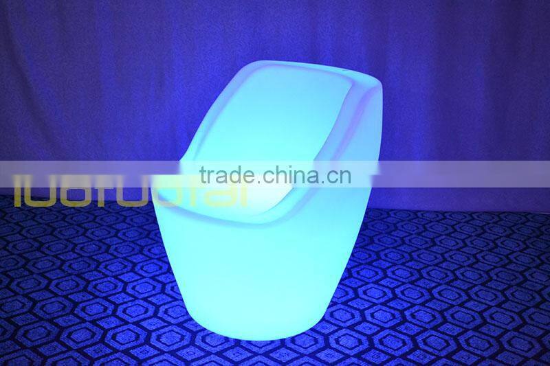 Heavy PE plastic illuminated led bar furniture waterproof remote control led bar sofa LTT-SA13