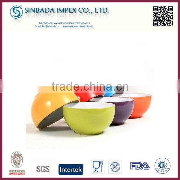 2015 factory unique cheap large salad bowls/ceramic products