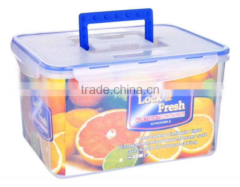 9000ml keep vegetables fresh box/BPA free container/fresh food box/vacuum seal food box with handle
