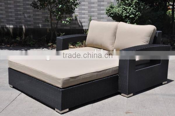 2017 Sigma SGS hot sale personalized resin wicker aluminum beach lounge chair