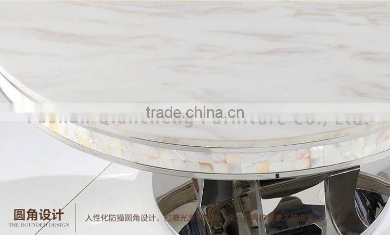 Modern 8 seater marble dining table black stone table