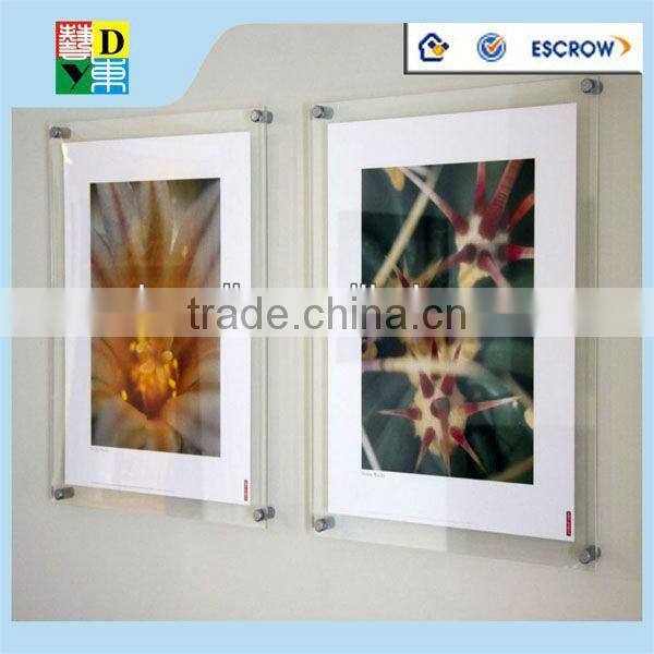 High quality floor stand acrylic black poster display rack/modern design acrylic brochure display rack made in China low price