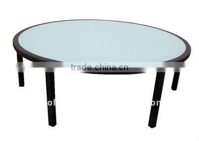 outdoor rattan wicker new design tables and chairs for events console table