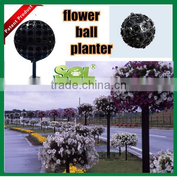 Hanging ball planter vertical planters plastic ball shaped planters