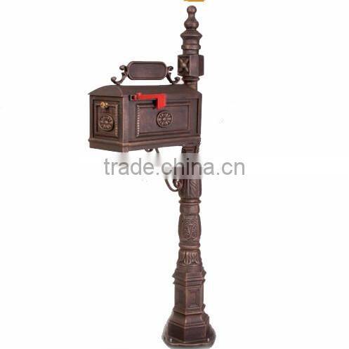 China Factory direct sales metal mailbox galvanized steel post box