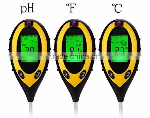 4-in-1 Soil Meter for moisture PH Light Temperature Gardening Test Meter
