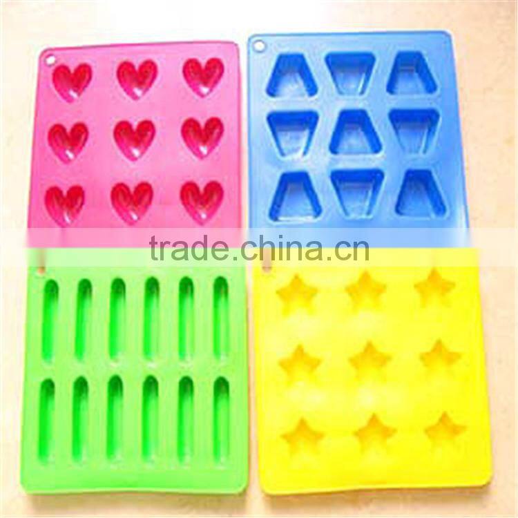 custom design FDA & LFGB silicone ice cube tray, ice molds and cake molds