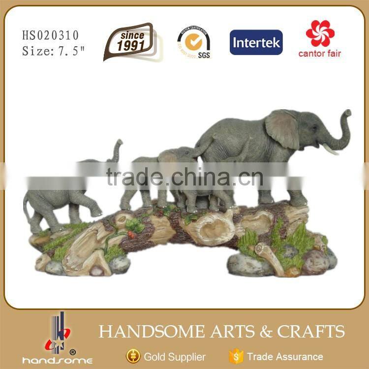 15 Inch Resin Craft Animal Sculpture Elephant Statues