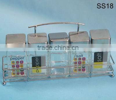 china 5 pcs glass spice jar salt and pepper bottle wedding favors